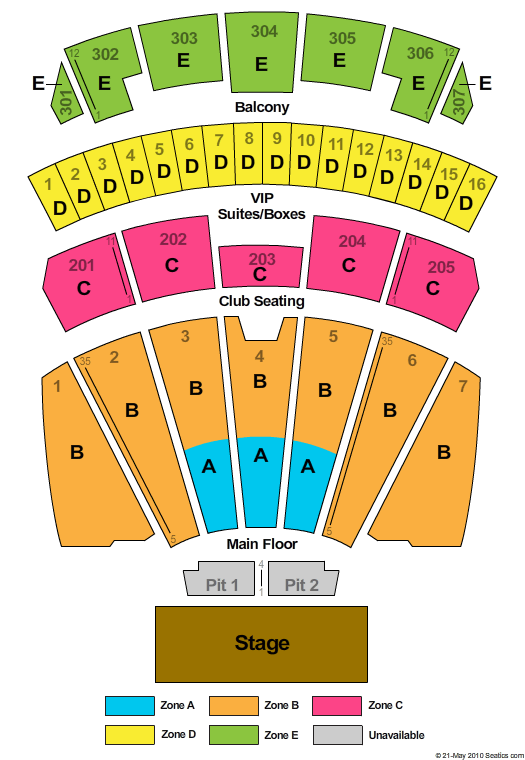 Comerica Theatre Seating Chart